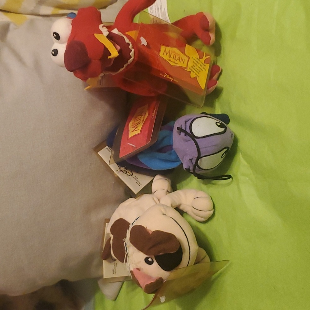 Vintage Disney Store Mulan Littke Brother Plush Only!